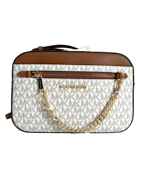 michael kors east west jet set crossbody pvc|mk crossbody bag jet set.